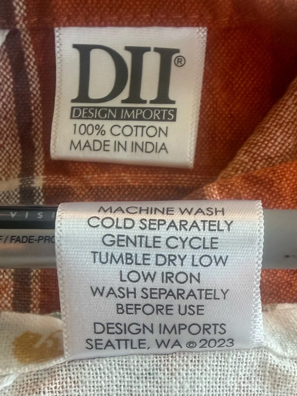 Cotton Tea Towels In Autumn Colors - Set of 3! 100% Cotton. By Design Imports.